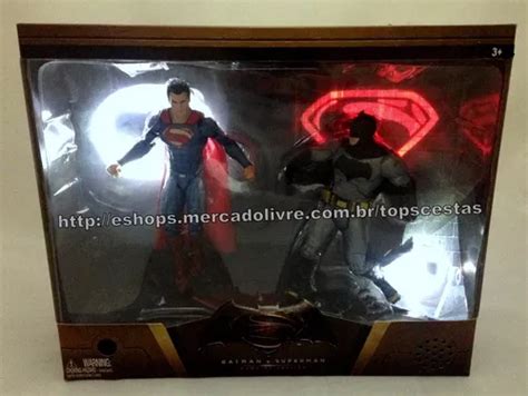 Box Luz E Som Bonecos Batman Vs Superman Original Mattel