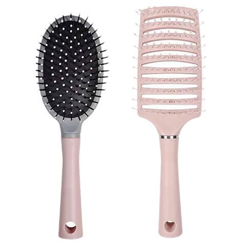 Curved Vented Hair Brush Detangle Brush Brush For Tangles And Knots Brush For Men And