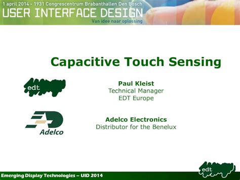 Pdf Capacitive Touch Sensing Fhi Emerging Display Technologies