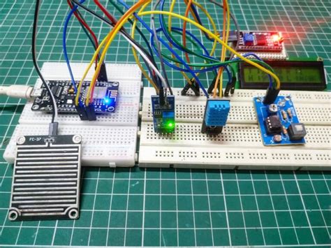 Iot Weather Monitoring System Nodemcu Blynk App