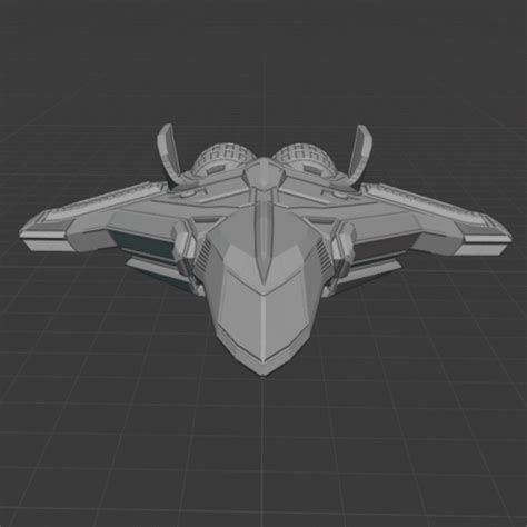 Download Free Stl File Starship • 3d Printing Model ・ Cults