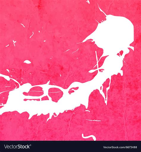 Bright pink paint splash background Royalty Free Vector