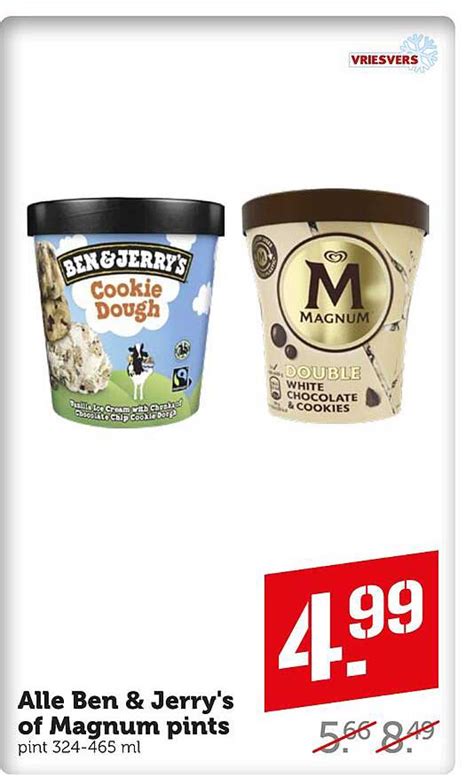 Alle Ben Jerry S Of Magnum Pints Aanbieding Bij Coop Folders Nl