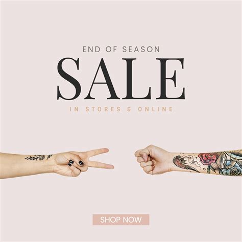 Sale promotion ad poster design template - Download Free Vectors