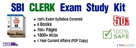 Sbi Clerk Exam Pdf Study Notes 100 Syllabus Covered Bank Exam