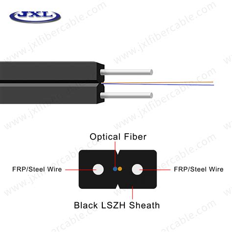 Indoor Sm G G Ftth Drop Cable Steel Wire Fiber Optical Cable