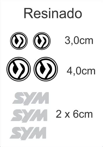 Kit Adesivo Resinado Carenagem Sym Dafra Citycom Mh Parcelamento