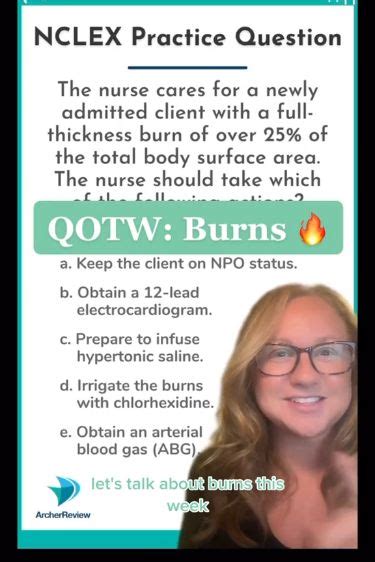 Free Nclex Practice Question Burns