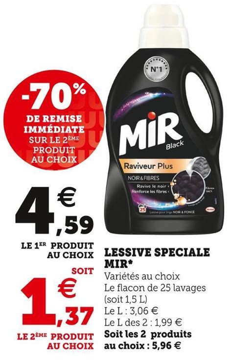 Promo Mir Lessive Speciale Chez Super U