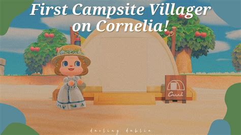 First Campsite Villager On Cornelia Animal Crossing New Horizons 🏕