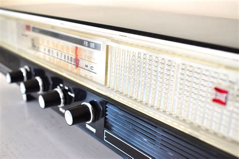 Kanji Black And White Late Fifties Early Sixties Onkyo Model Fm 820u V