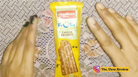 Dinshaw S Frolix Choco Krunch Ice Cream Review In Hindi YouTube