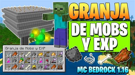 Minecraft Bedrock Granja De Mobs Y Experiencia 1 16 🦴 Pe Xbox Ps4