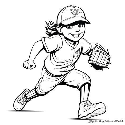 Softball Coloring Pages - Free & Printable!