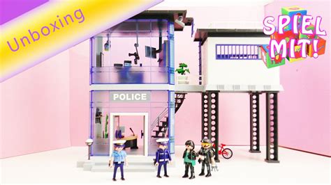 Playmobil Polizeistation mit Alarm Auspacken Mit Gefängniszelle