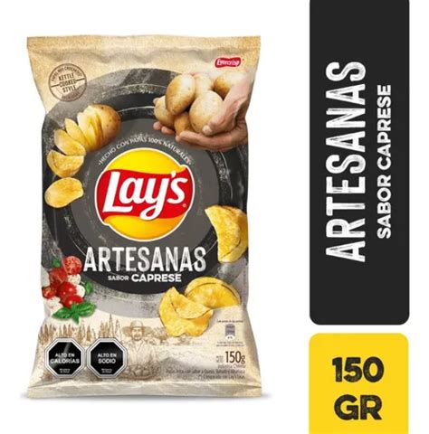 Papas Fritas Lays Artesanas Sabor Caprese 150g Cuotas Sin Interés