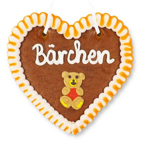 Lebkuchenherz 12cm Bärchen günstig bestellen