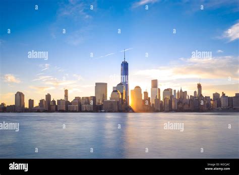 Usa New York New York City Lower Manhattan Skyline Stock Photo Alamy