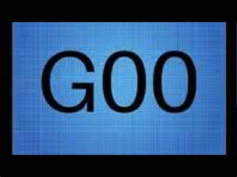 G00 CODE USE !! G CODE !! G CODE SERIES -1 - YouTube