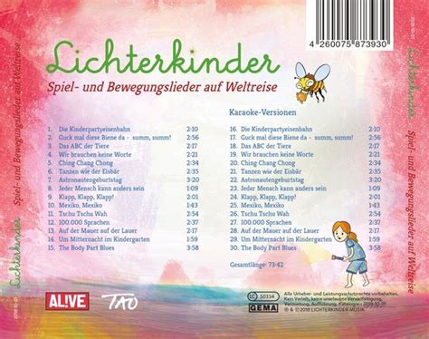 Spiel Und Bewegungslieder Auf Welt CD Jpc