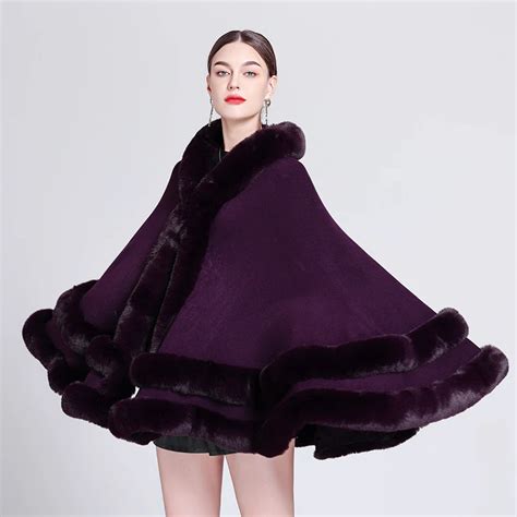 Faux Fur Capes For Women