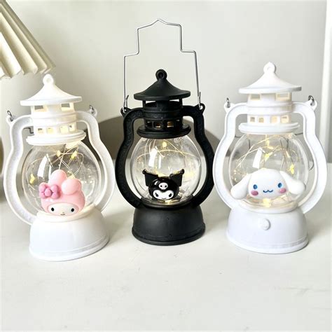 Kawaii Sanrio Kuromi Canela De Faça Você Mesmo Anime Led Luz Nocturna