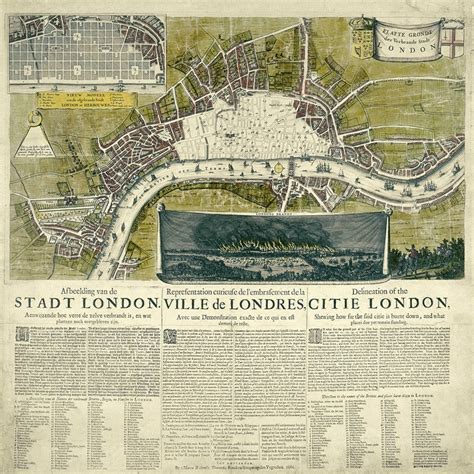 Cuadro Mapamundi En Canvas Edward Mogg Mapa De Londres 1806