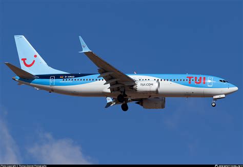 D Amad Tuifly Boeing 737 8 Max Photo By Thomas Desmet Photography Id 1449922