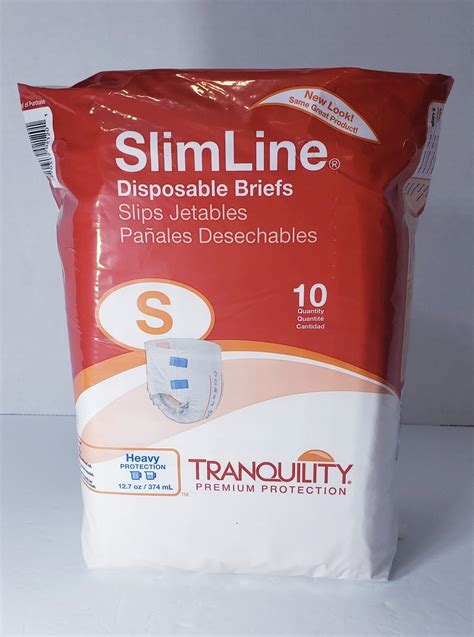 Tranquility Slimline Original Adult Disposable Brief Adult S 10 Ct