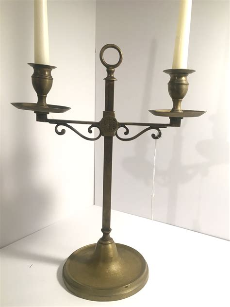 Heavy Brass Adjustable Candlestick E Clectique Candlesticks Brass