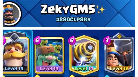 Sparky Goblin Giant Sparky Rage Little Prince Deck Clash Royale Youtube