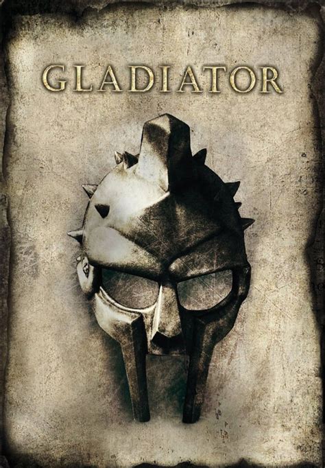 The Gladiator Dvd Cover With An Image Of A Man S Face On It