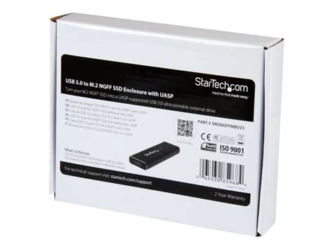 StarTech M 2 SSD Aluminum Enclosure To USB 3 0 5Gbps With UASP