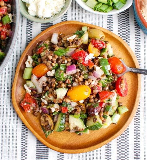 Mediterranean Lentil Salad A Cedar Spoon