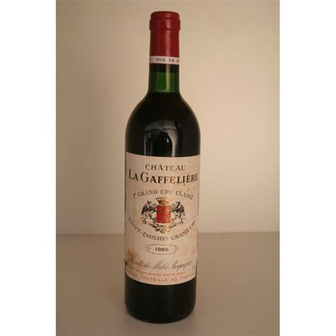 Château la Gaffelière 1986 Saint Emilion Premier Grand Cru Classé B Prix