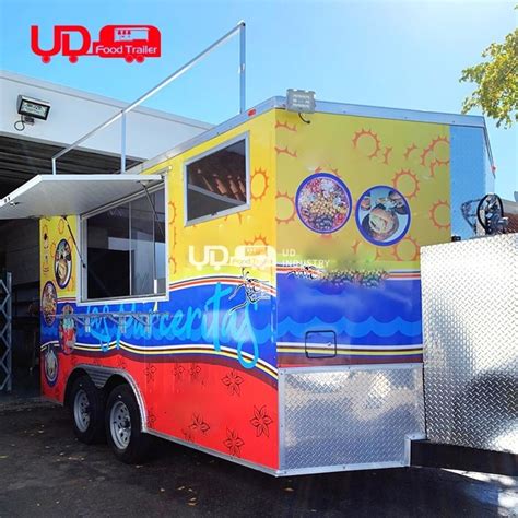 Mobile Food Truck Concession Bbq Trailer Burger Cart Pizza Food Trailer