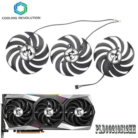 Ventilador de tarjeta gráfica PLD09210S12HH DC12V 0 40A 4Pin para MSI