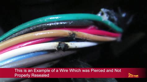 How To Reseal Pierced Wire Insulation Youtube