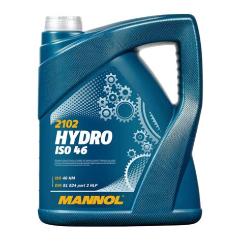 5 L Litre MANNOL Central Huile Hydraulique Iso 46 Hlp 46 Din 51524