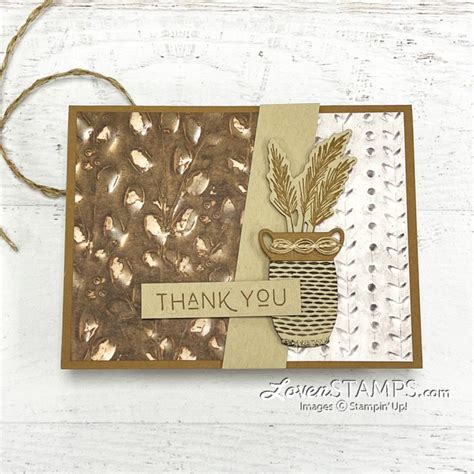 Earthen Elegance Pottery Textures With Stampin Up Card Case