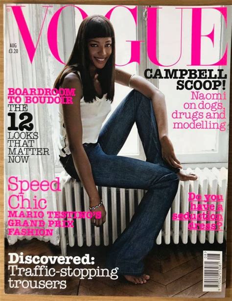 Vogue Uk Aug British Original London Fashion Magazine Etsy Uk