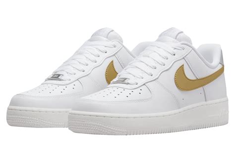 Nike WMNS Air Force 1 Low White Gold Silver DD8959-106 - KicksOnFire.com