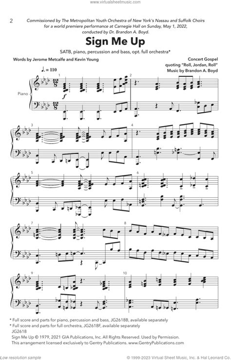 Sign Me Up Sheet Music For Choir Satb Soprano Alto Tenor Bass