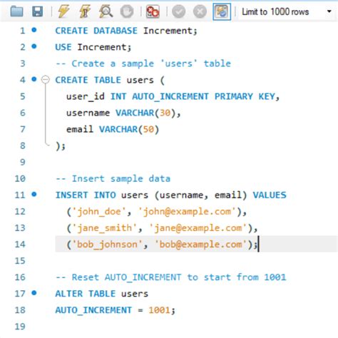 How To Reset Auto Increment In Mysql