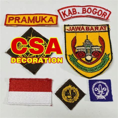 Jual Atribut Badge Pramuka Putra Putri Kabupaten Bogor Jawa Barat