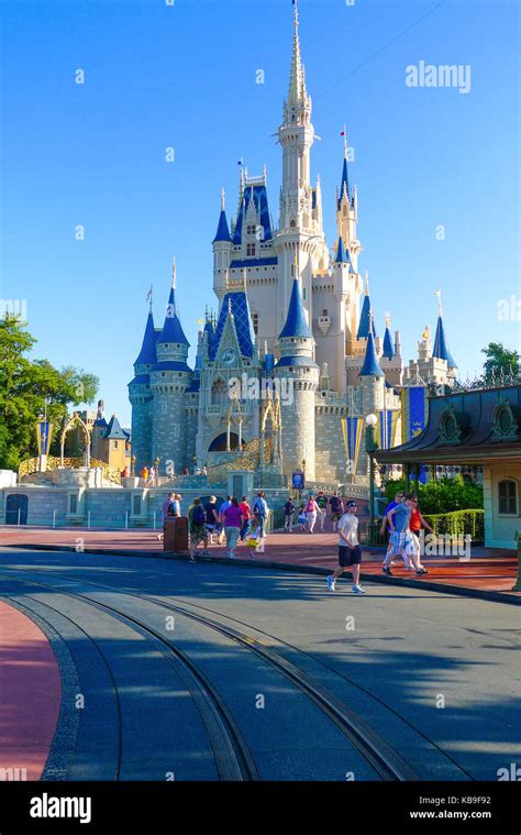 Cinderellas Castle In The Low Morning Sun Magic Kingdom Disney World