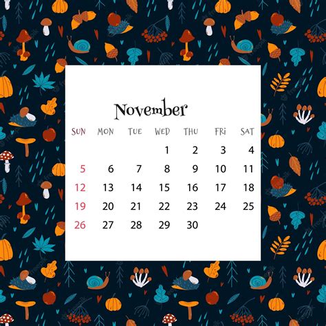 November 2023 Calendar Wallpapers - Wallpaper Cave