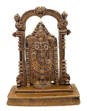 Buy South Indian Arts Brass Venkateswara Idol Lord Thirupathi Statue