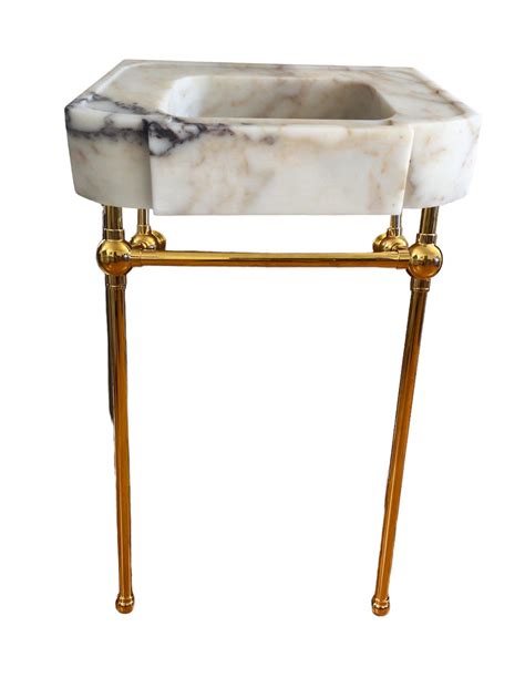 Classical And Elegant Styled Polished Real Brass Sink Legs Console Legs Constracted Out Of