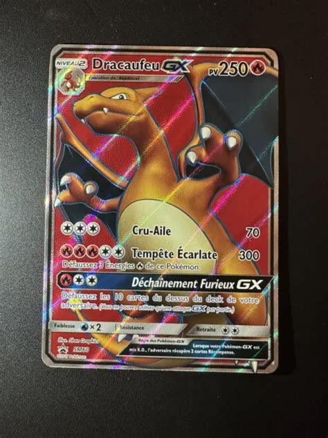 CARTE POKÉMON DRACAUFEU GX Promo SM60 Soleil et Lune FR EUR 10 50